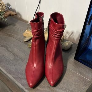 Red Ankle Boots